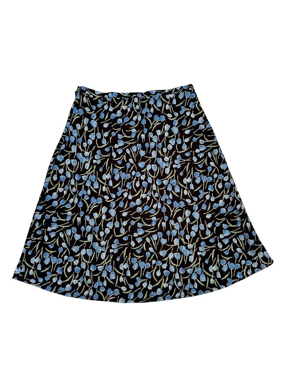 Dress Barn Skirt Side Zipper & Button Womens Size 6 Multicolor Summer Aline - Picture 16 of 17